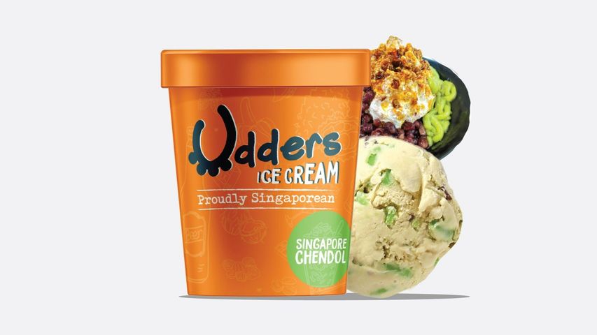 Udders Singapore Chendol Ice Cream Pint 474ml