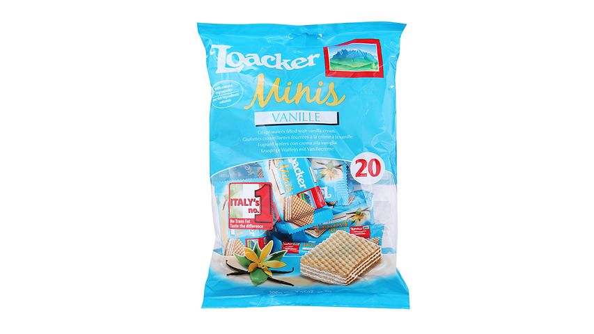 Loacker Minis Vanille Wafer 20s x 10g