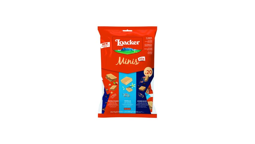 Loacker Minis Mix Wafer 20s x 10g