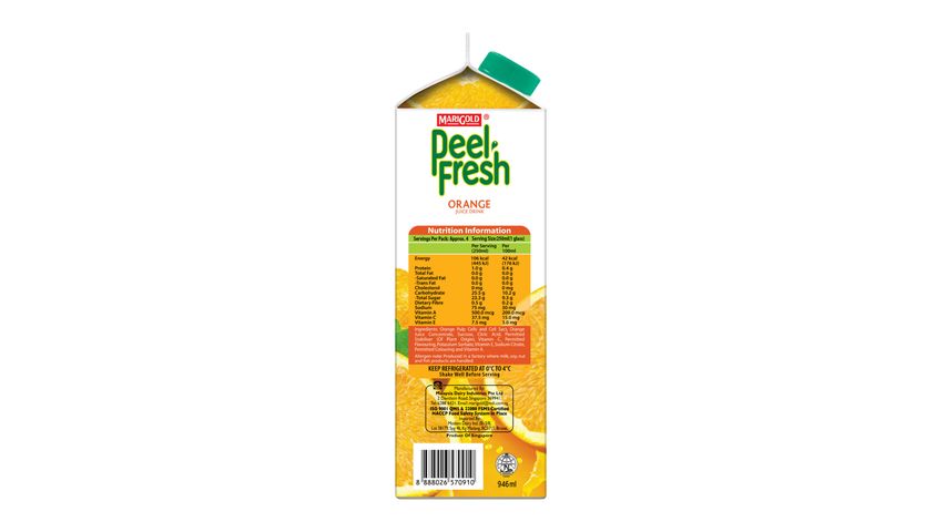 MARIGOLD Peel Fresh Juice Drink 946ml - Orange