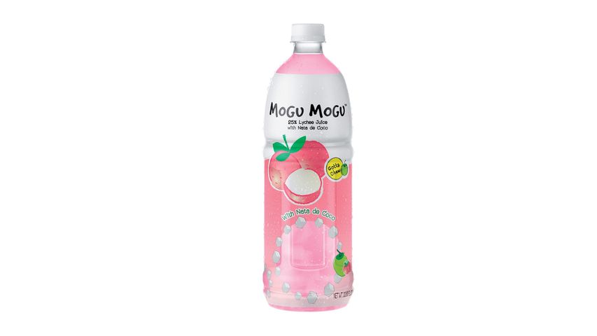 Mogu Mogu Lychee Juice with Nata de Coco 1L