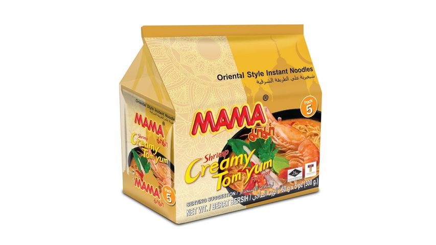 Mama Shrimp Creamy Tom Yum Instant Noodle 5s x 60g