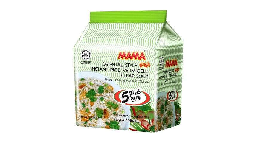 Mama Rice Vermicelli - Clear Soup Instant Noodle 5s x 55g