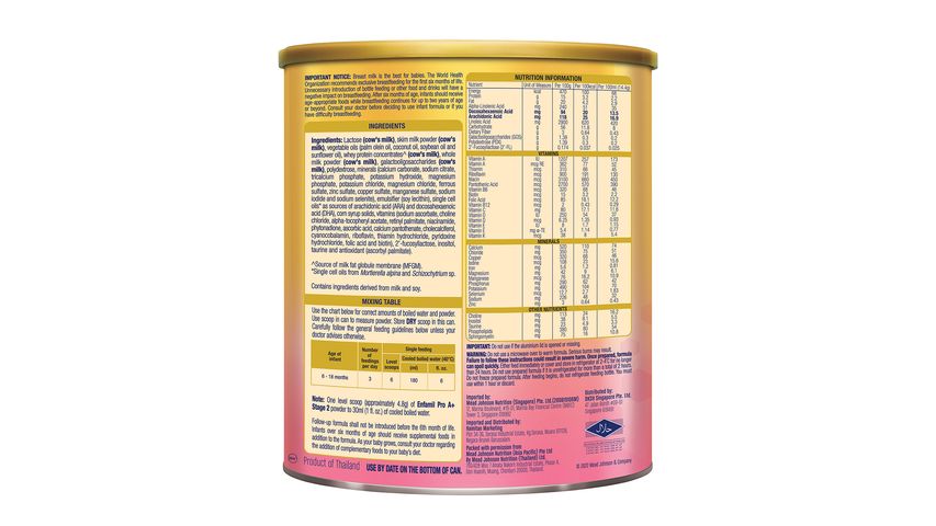 Enfamil A+ Stage 2 2-FL+ MFGM Follow-On Formula (6+ Months) 800g
