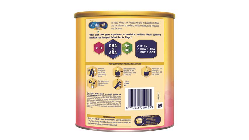 Enfamil A+ Stage 2 2-FL+ MFGM Follow-On Formula (6+ Months) 800g