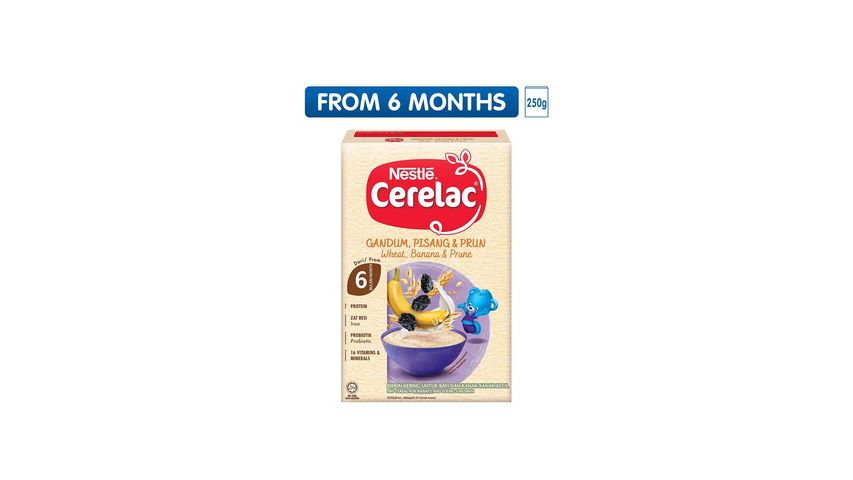 Cerelac Wheat, Banana & Prune Infant Cereal (From 6 Months) 250g