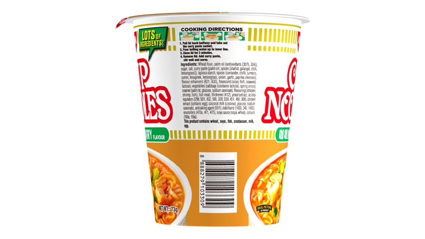 Nissin Cup Noodles Fish Head Curry Flavour 73g