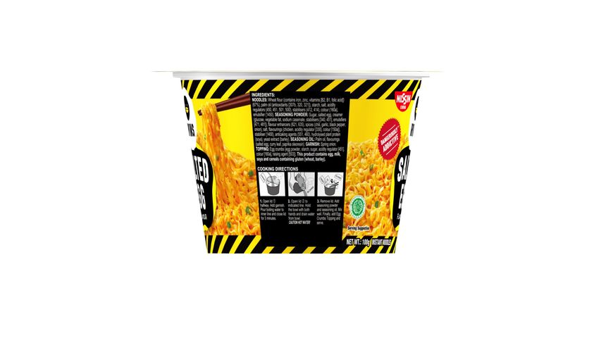 Nissin Irvins Salted Egg Flavour Instant Noodles (Halal) 100g