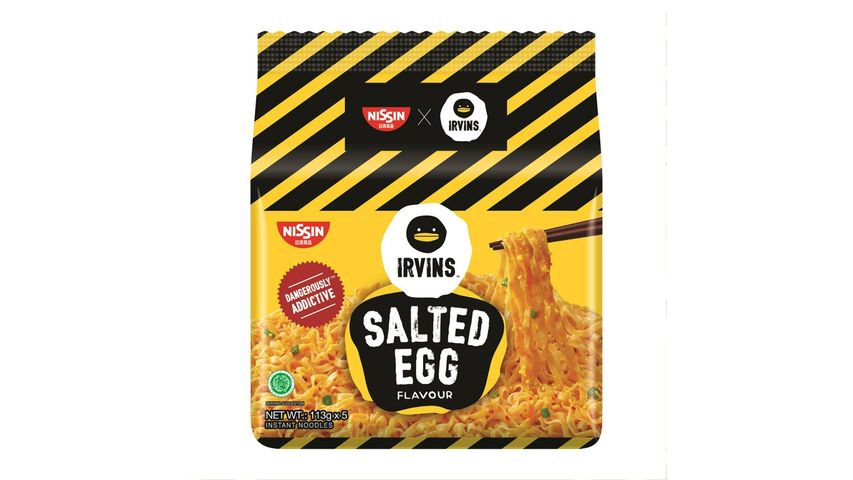 Nissin Irvins Salted Egg Packet Noodles (Halal) 5pcs x 113g