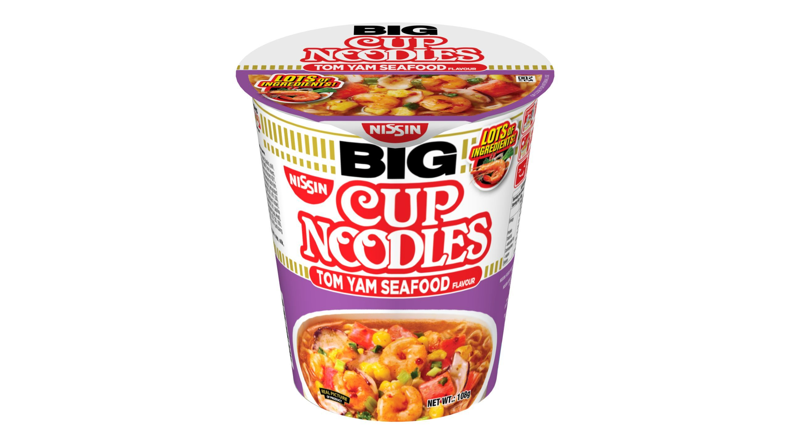 Nissin Big Cup Noodles Tom Yam Seafood 108g delivery near you in