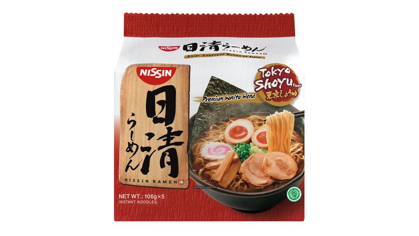 Nissin Tokyo Shoyu Instant Noodles (Halal) 5pcs x 106g