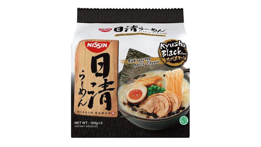 Nissin Kyushu Black Instant Noodles (Halal) 5pcs x 106g