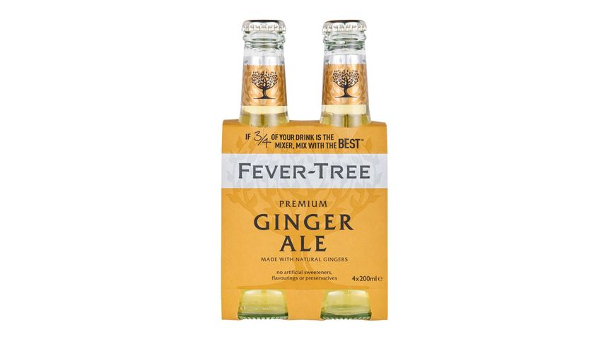 Fevertree Premium Ginger Ale 4s x 200ml