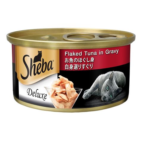 Sheba Flaked Tuna in Gravy Canned Cat Wet Food 85g