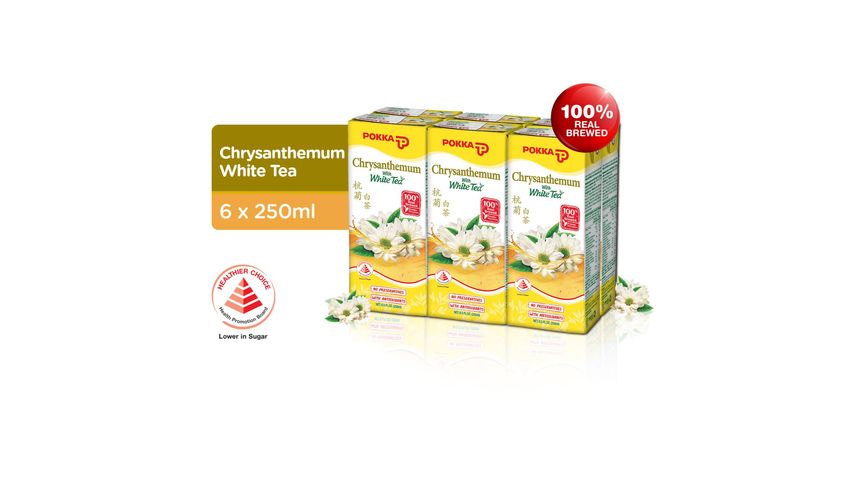 Pokka Chrysanthemum White Tea Packet 6s x 250ml