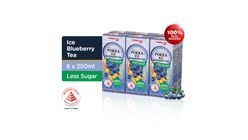Pokka Ice Blueberry Tea (Less Sugar) Packet 6s x 250ml