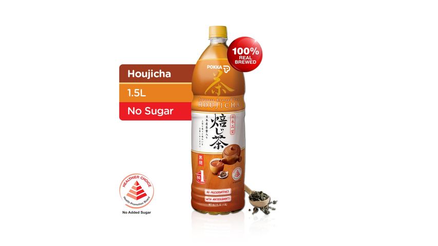 Pokka Houjicha No Sugar Bottle 1.5L
