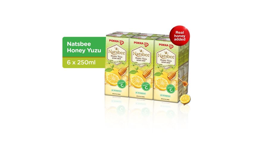 Pokka Natsbee Honey Yuzu Packet 6s x 250ml