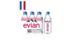 Evian Natural Mineral Water 500ML X 6'S