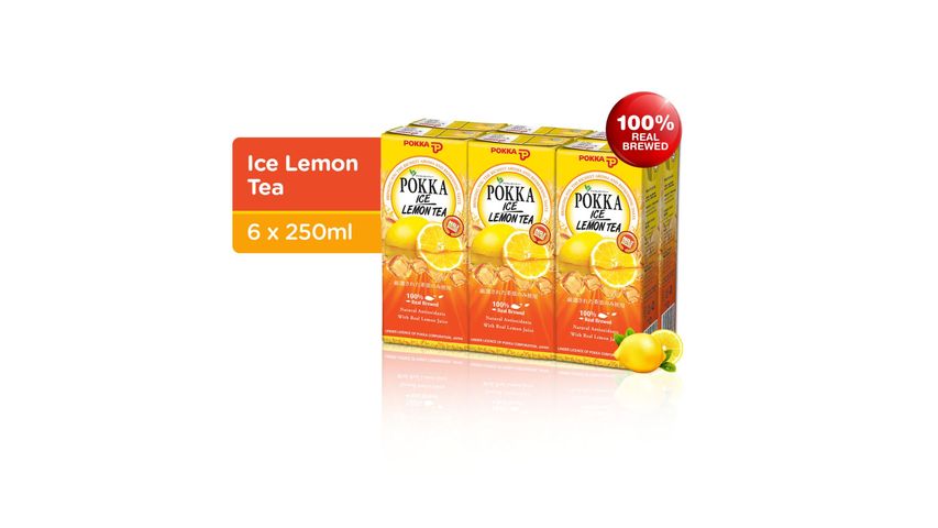 Pokka Ice Lemon Tea Packet 6s x 250ml