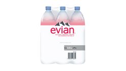 Evian Natural Mineral Water 6pcs x 1.5L