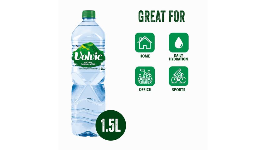 Volvic Natural Mineral Water 1.5L x 6s