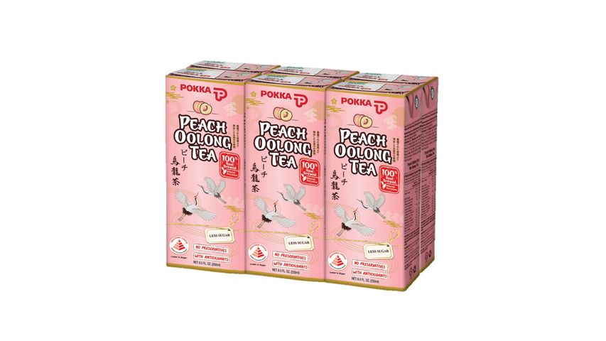 Pokka Peach Oolong Tea 6 x 250ml