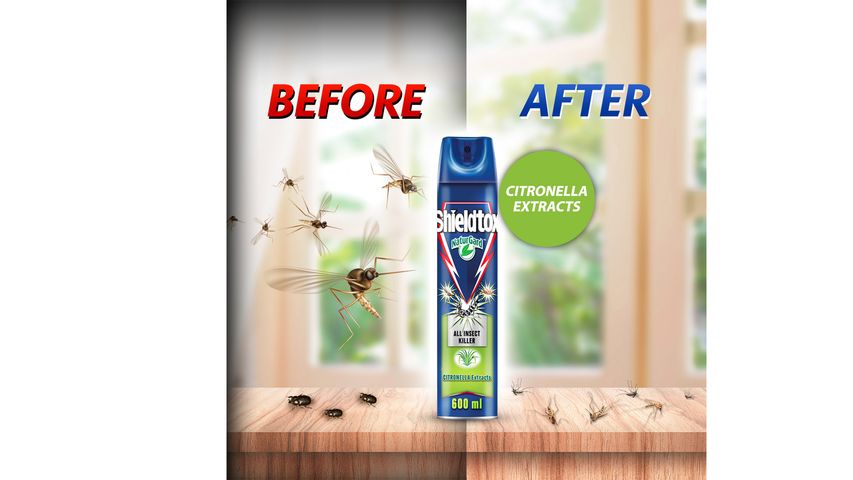 Shieldtox Citronella All Insect Killer Naturgard Spray 600ml