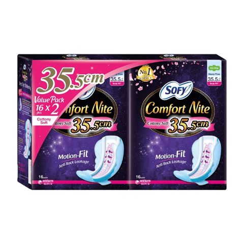 Sofy Body Fit Night Wing Twin Pack 35.5cm x 16s