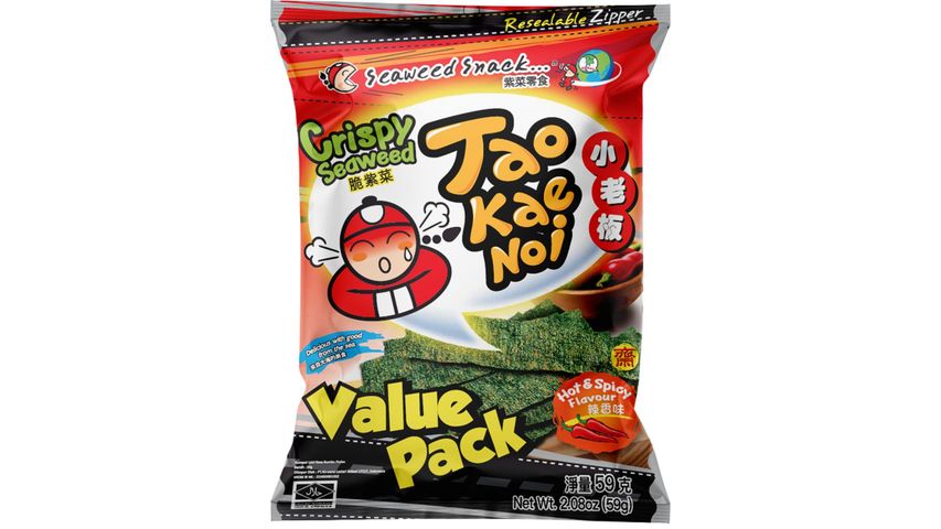 Tao Kae Noi Crispy Seaweed (Hot & Spicy) 59g