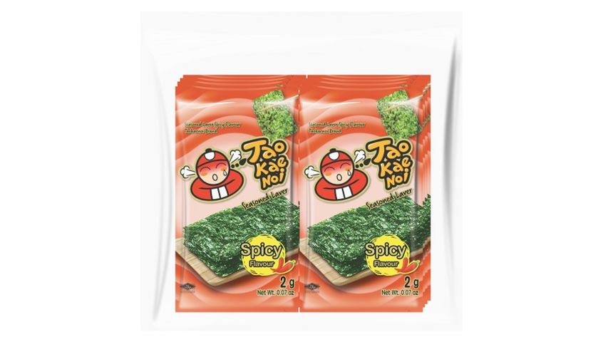 Tao Kae Noi Seasoned Laver (Spicy) 8 x 2g