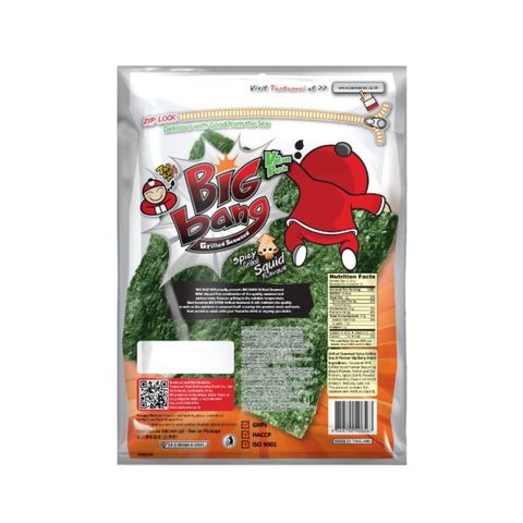 Tao Kae Noi Big Bang Grilled Seaweed (Spicy Grilled Squid) 8 x 6.25g