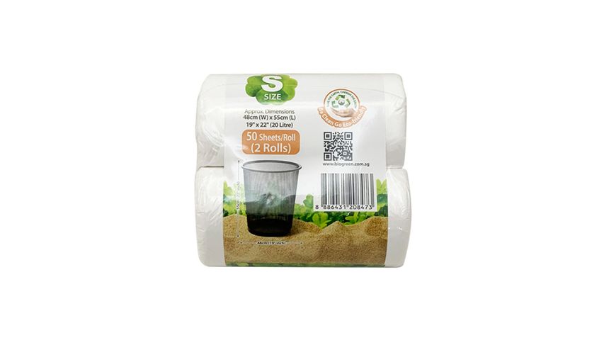 Biogreen Biodegradable Garbage Bag / Trash Bag (S) 100pcs