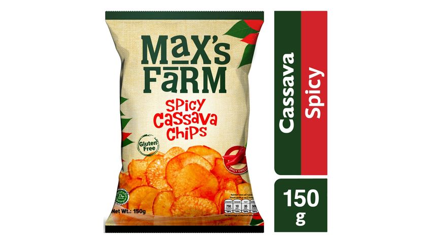 Max's Farm Cassava Chips Spicy 150g 