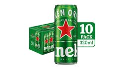Heineken Lager Beer Can 10s x 320ml