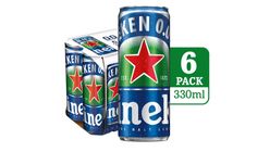 Heineken 0.0 Non-Alcohol Beer Can 6s x 330ml