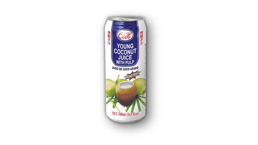 Ice Cool Young Coconut Juice with Pulp Roasted 500ml