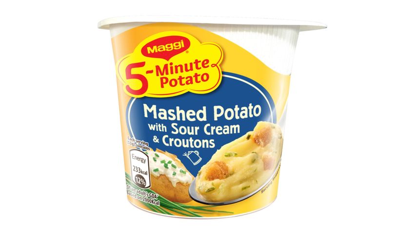 Maggi 5-Min Mashed Potato (Sour Cream & Croutons) 53g