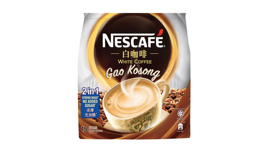 Nescafe White Coffee Gao Kosong 15s x 20g