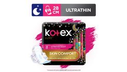 KOTEX LUXE ULTRATHIN OVERNIGHT WINGS 28CM 1 Piece