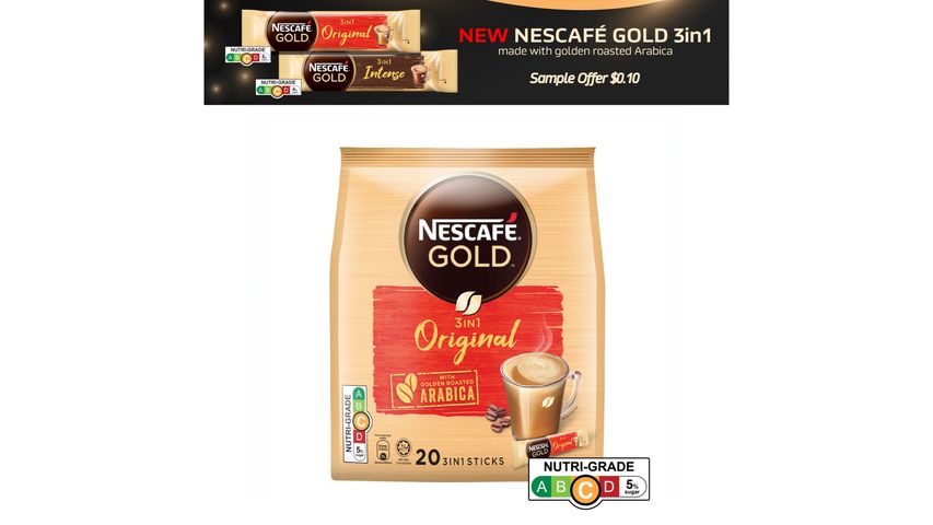 Nescafe Gold 3-in-1 Coffee, 20x24g