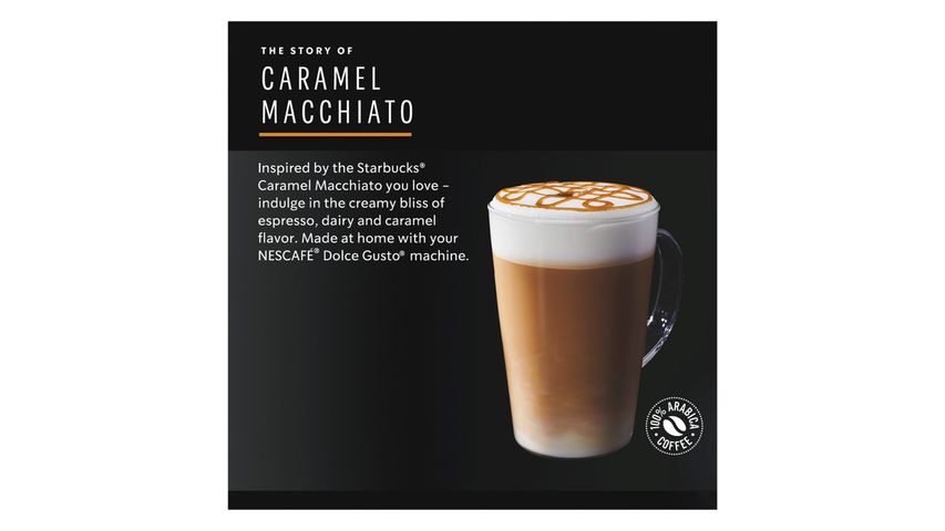Starbucks Caramel Macchiato by NESCAFE Dolce Gusto Coffee Capsules 6s