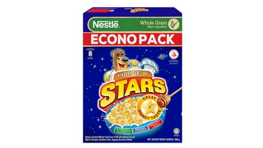 Nestle Honey Stars Cereal made with Whole Grain 450g