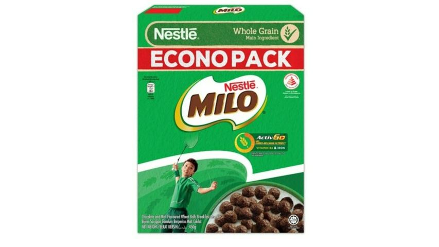 Nestle Milo Breakfast Cereal made with Whole Grain 450g