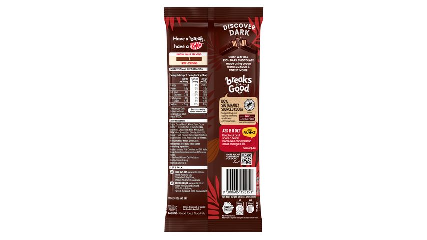 Kit Kat Dark Block Chocolate 160g