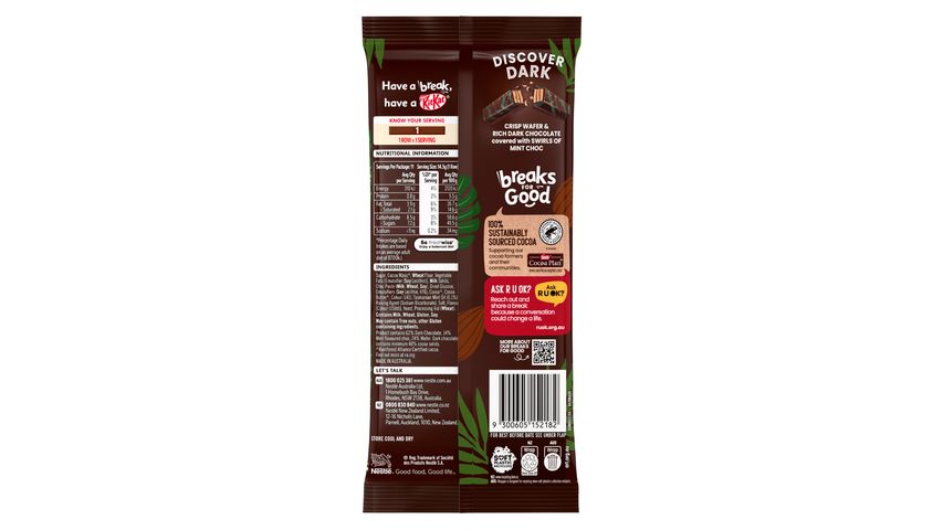 Kit Kat Dark Mint Block Chocolate 160g