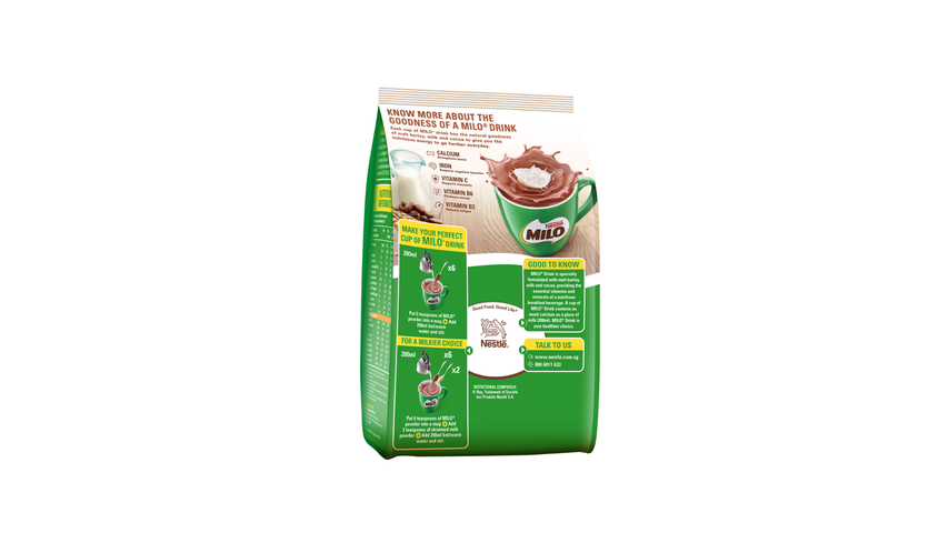 Milo Activ-Go Regular Powder Refill Pack 900g