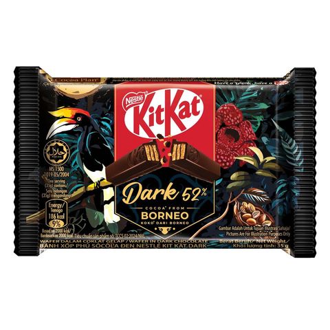 Kitkat 4 Finger Dark Borneo Chocolate 52% 35g