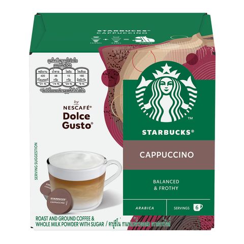 Starbucks Cappuccino by NESCAFE Dolce Gusto Coffee Capsules 6s