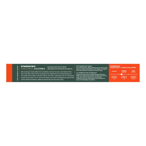 Starbucks Single-Origin Colombia by NESPRESSO Coffee Capsules 10s